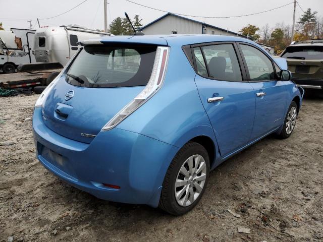 1N4AZ0CPXEC340643 - 2014 NISSAN LEAF S BLUE photo 4