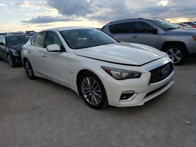 JN1EV7AP7JM590125 - 2018 INFINITI Q50 LUXE WHITE photo 1