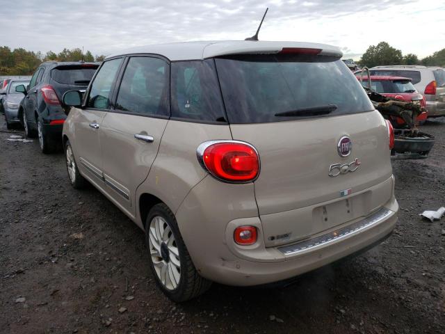 ZFBCFACH7EZ029245 - 2014 FIAT 500L LOUNG CREAM photo 3