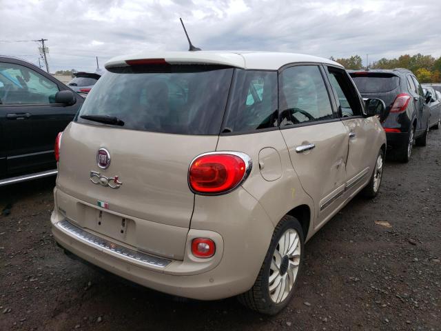 ZFBCFACH7EZ029245 - 2014 FIAT 500L LOUNG CREAM photo 4