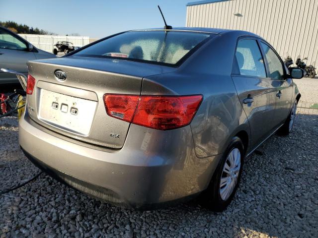 KNAFU4A29A5275034 - 2010 KIA FORTE EX GRAY photo 4