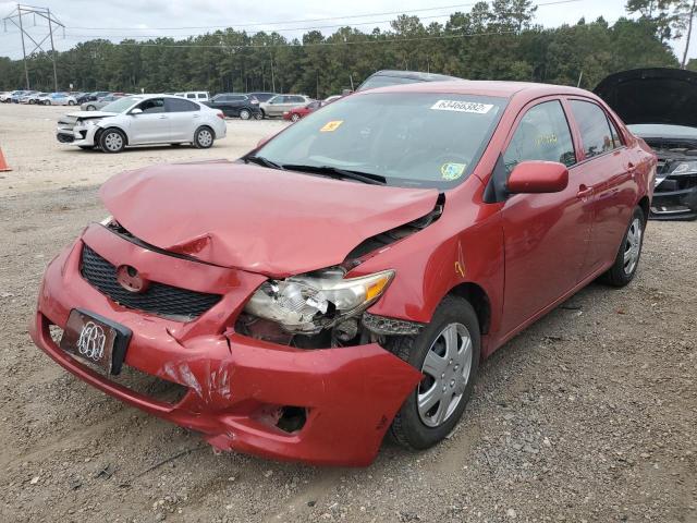 1NXBU4EE9AZ288048 - 2010 TOYOTA COROLA RED photo 2