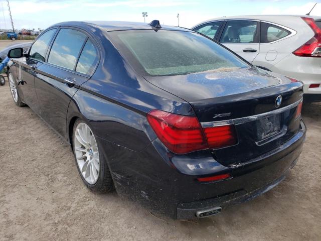 WBAYF4C5XDD127494 - 2013 BMW 740 LXI BLUE photo 3