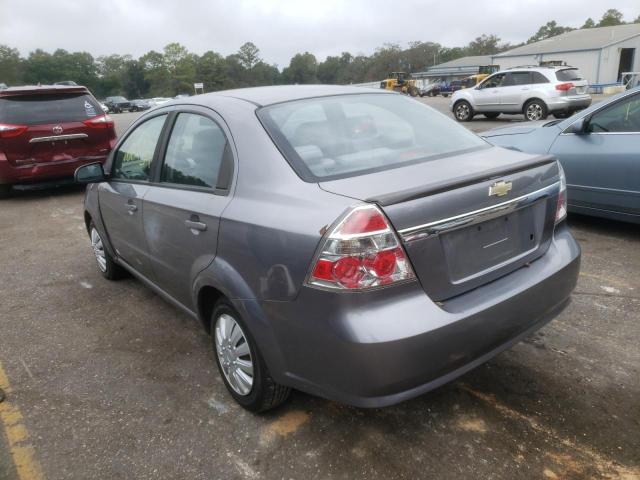 KL1TD5DE3BB221501 - 2011 CHEVROLET AVEO LS 灰色 照片 3