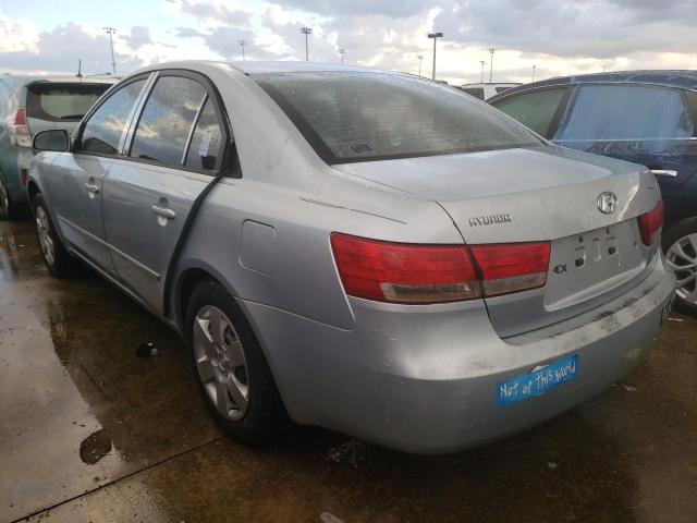 5NPET46C86H063302 - 2006 HYUNDAI SONATA GL BLUE photo 3