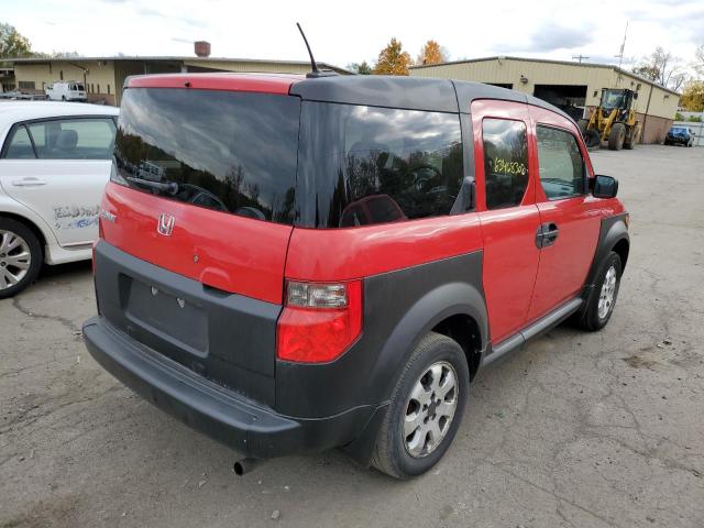 5J6YH28685L002806 - 2005 HONDA ELEMENT RED photo 4