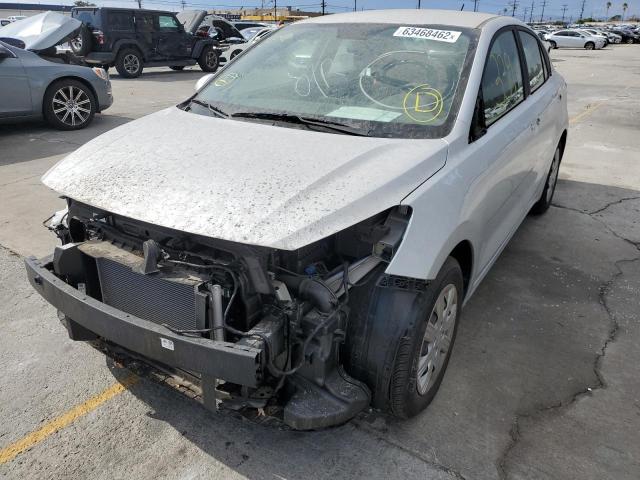 3KPA24AD3ME430755 - 2021 KIA RIO LX SILVER photo 2