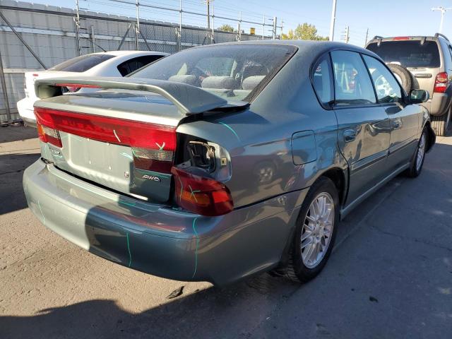 4S3BE625X47208695 - 2004 SUBARU LEGACY L S GREEN photo 4