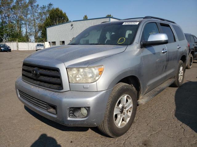 5TDBY67A78S013484 - 2008 TOYOTA SEQUOIA PL SILVER photo 2