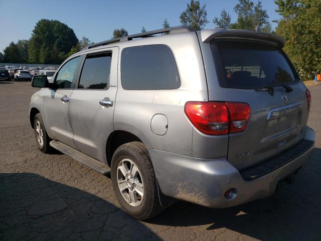 5TDBY67A78S013484 - 2008 TOYOTA SEQUOIA PL SILVER photo 3