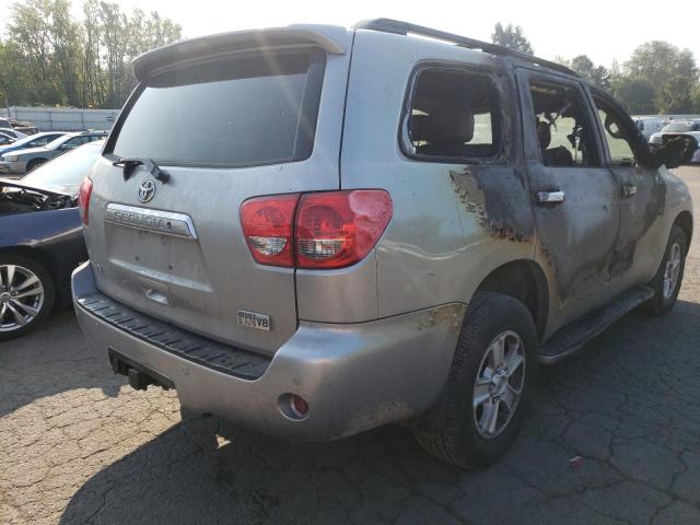 5TDBY67A78S013484 - 2008 TOYOTA SEQUOIA PL SILVER photo 4