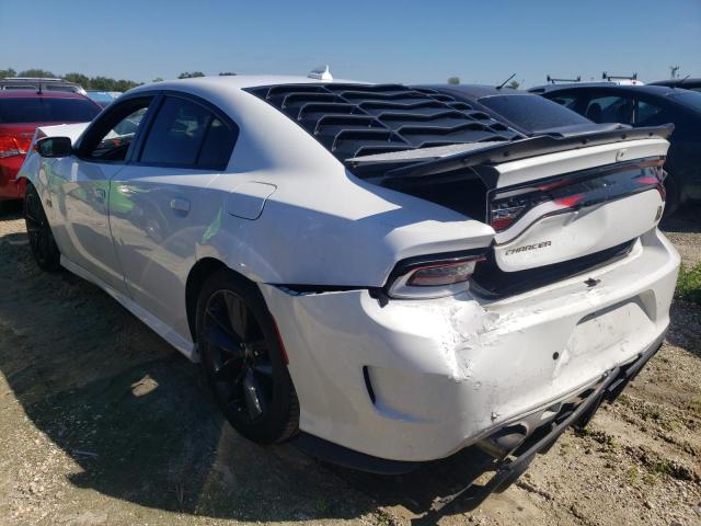 2C3CDXGJ6KH532932 - 2019 DODGE CHARGER SC WHITE photo 3