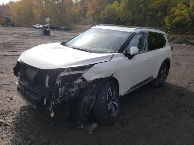 JN8AT3CB9MW238673 - 2021 NISSAN ROGUE SL WHITE photo 2