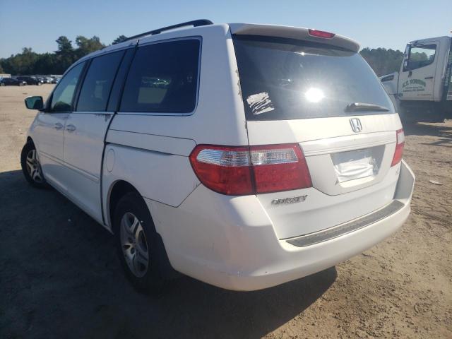 5FNRL38697B403513 - 2007 HONDA ODYSSEY VA WHITE photo 3