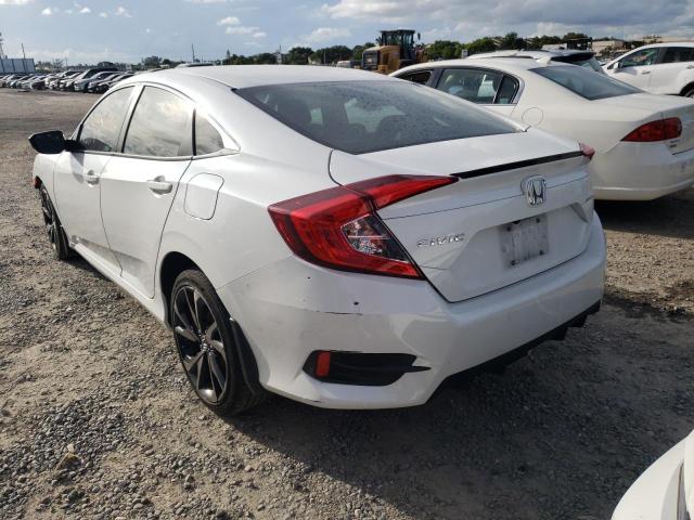 2HGFC2F86MH523410 - 2021 HONDA CIVIC SPOR WHITE photo 3