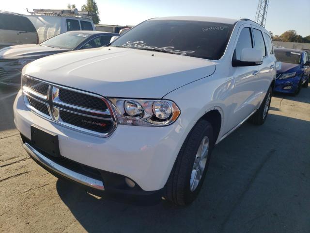 1C4RDHDG1DC700129 - 2013 DODGE DURANGO CR WHITE photo 2