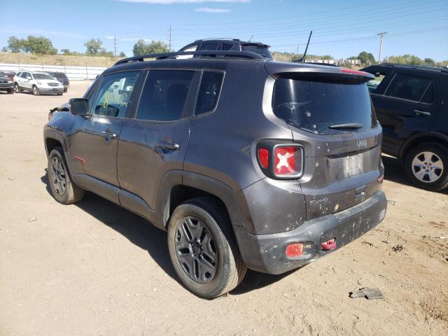 ZACCJBCBXJPH55669 - 2018 JEEP RENEGADE T GRAY photo 3