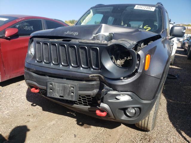 ZACCJBCBXJPH55669 - 2018 JEEP RENEGADE T GRAY photo 9