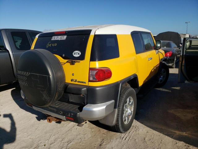 JTEBU11FX70029324 - 2007 TOYOTA FJ CRUISER YELLOW photo 4