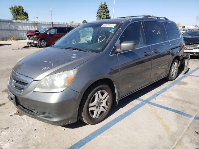 5FNRL38757B430958 - 2007 HONDA ODYSSEY EX GRAY photo 2