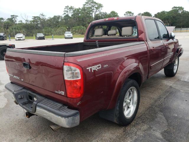 5TBET34146S536384 - 2006 TOYOTA TUNDRA DOU BURGUNDY photo 4