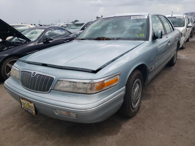 2MELM74W0TX683427 - 1996 MERCURY GRAND MARQ BLUE photo 2