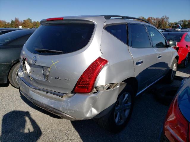 JN8AZ08W97W608792 - 2007 NISSAN MURANO GRAY photo 4