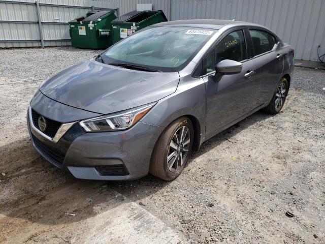 3N1CN8EV2ML849785 - 2021 NISSAN VERSA SV GRAY photo 2