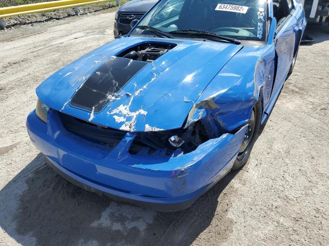 1FAFP42R53F435595 - 2003 FORD MUSTANG MA BLUE photo 9