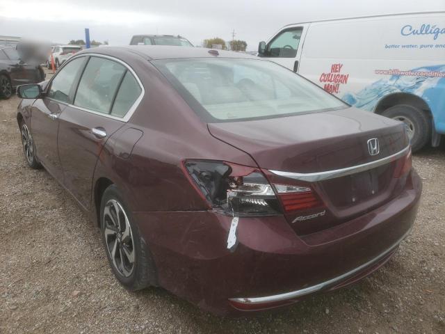 1HGCR2F8XGA148299 - 2016 HONDA ACCORD EXL BURGUNDY photo 3