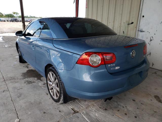 WVWFA71F07V016652 - 2007 VOLKSWAGEN EOS 2.0T L BLUE photo 3