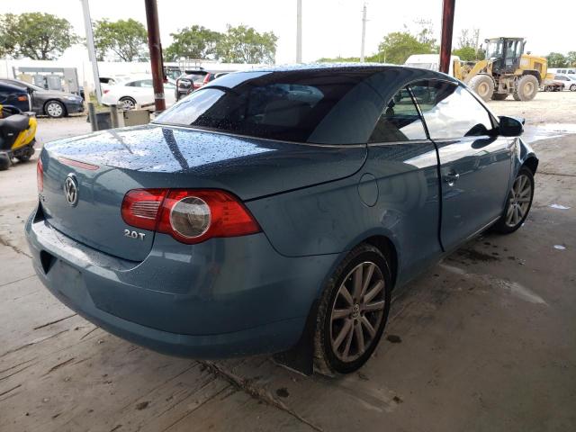 WVWFA71F07V016652 - 2007 VOLKSWAGEN EOS 2.0T L BLUE photo 4