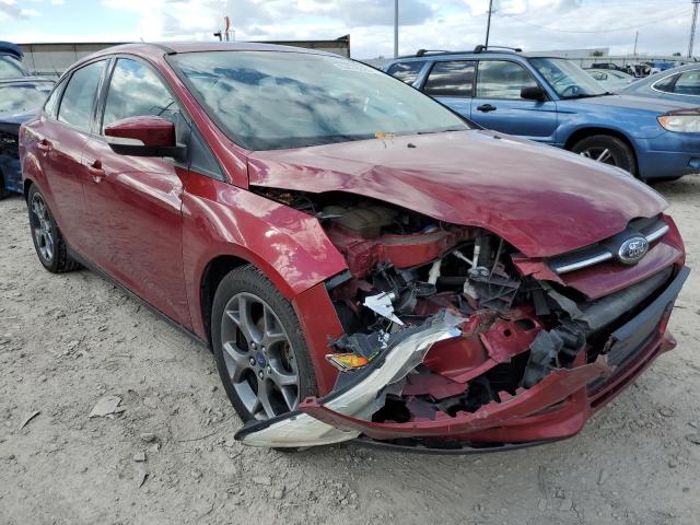 1FADP3F22EL136715 - 2014 FORD FOCUS SE MAROON photo 1