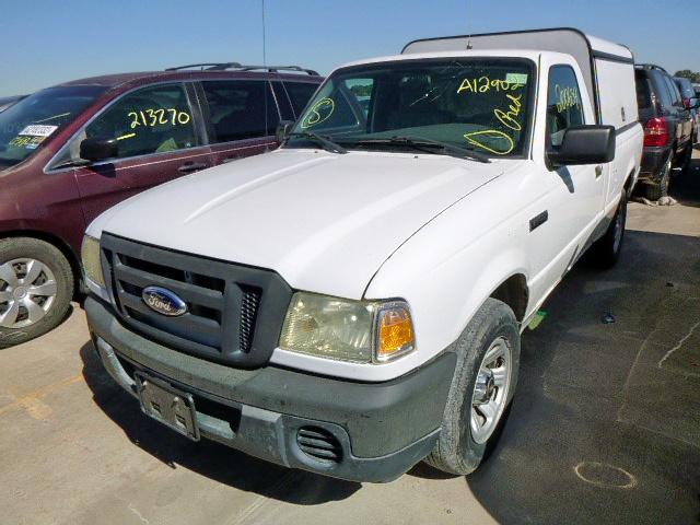 1FTYR10D29PA12902 - 2009 FORD RANGER WHITE photo 2