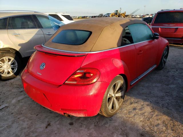 3VW7A7AT3DM801051 - 2013 VOLKSWAGEN BEETLE TUR RED photo 4