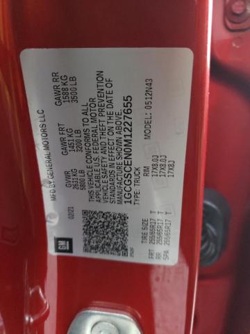 1GCGSCEN0M1227655 - 2021 CHEVROLET COLORADO L RED photo 10