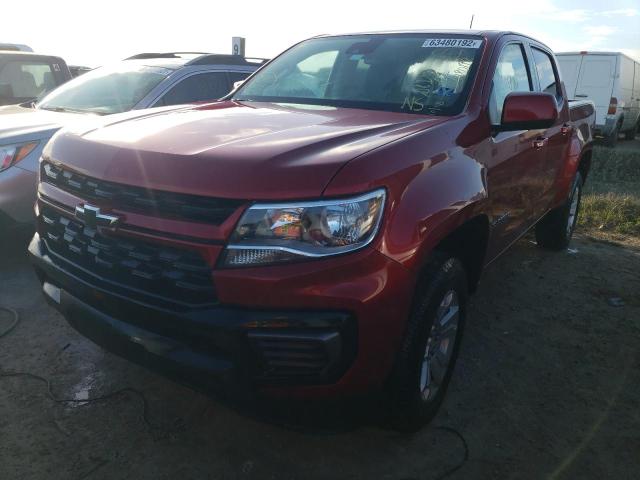 1GCGSCEN0M1227655 - 2021 CHEVROLET COLORADO L RED photo 2