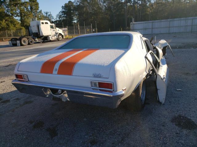 114279W550760 - 1969 CHEVROLET CHEVY NOVA WHITE photo 4