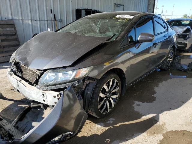 19XFB2F90EE061241 - 2014 HONDA CIVIC EXL 灰色 照片 2