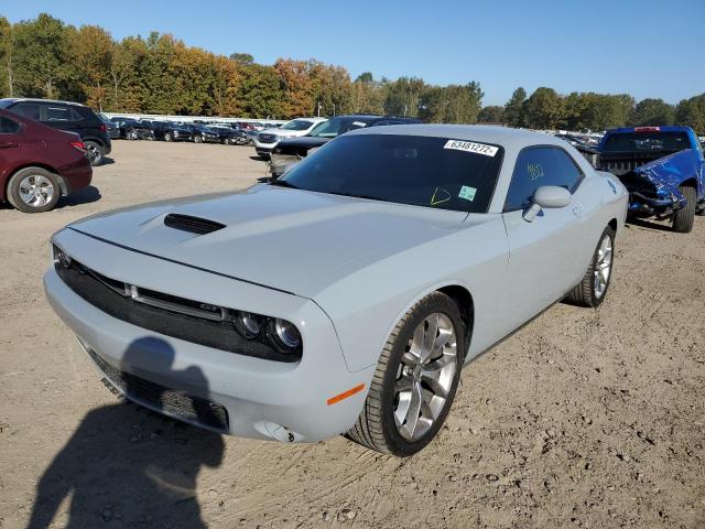 2C3CDZJG6MH680767 - 2021 DODGE CHALLENGER GRAY photo 2