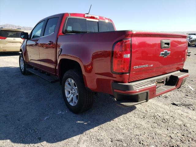 1GCGSCEN6L1201687 - 2020 CHEVROLET COLORADO L RED photo 3