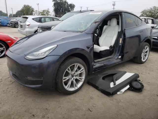 5YJYGDEEXMF247947 - 2021 TESLA MODEL Y Серый фото 2