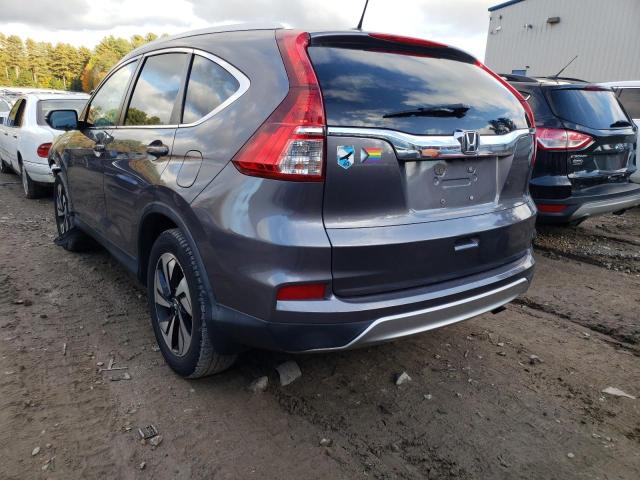 5J6RM4H96FL105357 - 2015 HONDA CR-V TOURI GRAY photo 3