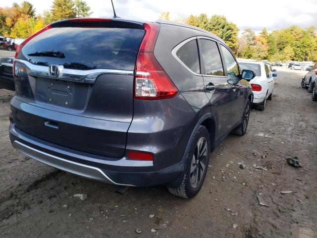 5J6RM4H96FL105357 - 2015 HONDA CR-V TOURI GRAY photo 4