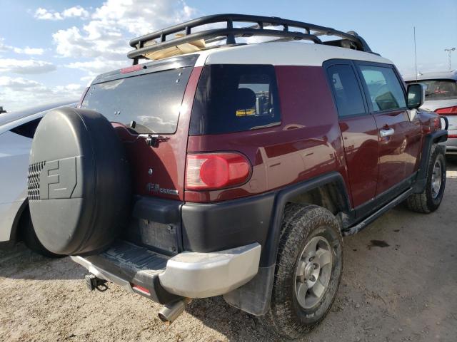 JTEBU11F480102673 - 2008 TOYOTA FJ CRUISER BURGUNDY photo 4