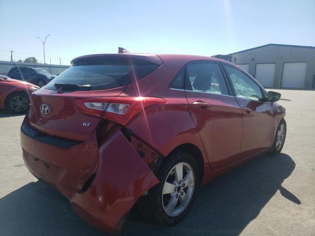 KMHD35LH9EU218327 - 2014 HYUNDAI ELANTRA GT RED photo 4