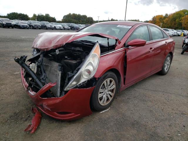 5NPEB4AC9BH063412 - 2011 HYUNDAI SONATA GLS RED photo 2