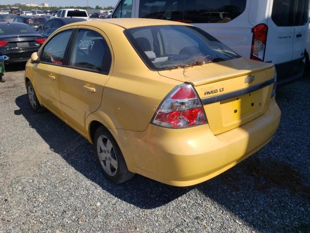 KL1TD5DE4AB108820 - 2010 CHEVROLET AVEO LS YELLOW photo 3