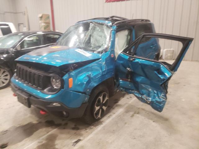 ZACNJDC19MPM36907 - 2021 JEEP RENEGADE T TURQUOISE photo 2