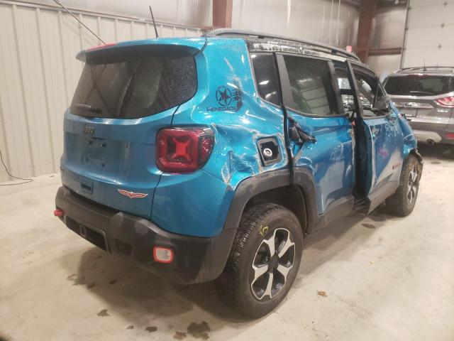 ZACNJDC19MPM36907 - 2021 JEEP RENEGADE T TURQUOISE photo 4